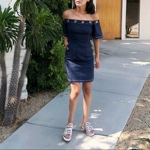 Pixie Market Leah Navy Dress S